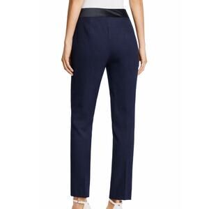 Tory Burch Wool Tuxedo Waist Dress Pants NWT Navy Women's 4